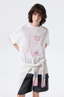 PORTRAIT GRAFFITI LOGO TOP IN WHITE image 10