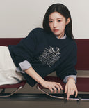 LEMON CLASSIC LOGO SWEATSHIRT IN NAVY image 1
