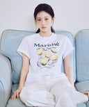 AEROCOOL LEMON GRAPHIC TEE IN WHITE image 1