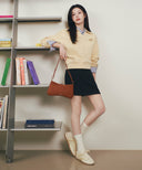 REGULAR LOGO MINI PEANUT BAG IN BROWN image 2