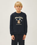 KIDS BALLOON BEAR SWEATSHIRT IN NAVY image 1