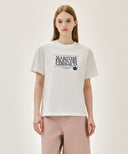 STAMP CLASSIC LOGO TEE IN WHITE image 1