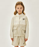 KIDS BEAR CLASSIC LOGO WINDBREAKER IN BEIGE image 1