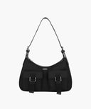 REGULAR LOGO 2WAY HOBO BAG IN BLACK image 1