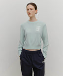 MARITHÉ SPORT W M+FG LOGO CROP PULLOVER IN SKY BLUE image 1