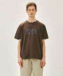 CLASSIC LOGO TEE IN BROWN image 1