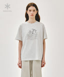 AEROCOOL LEMON CLASSIC LOGO TEE IN LIGHT HEATHER GREY image 1