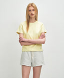 W BASIC TEE IN LIGHT YELLOW image 1