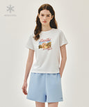 W AEROCOOL RESORT GRAPHIC TEE IN WHITE image 1