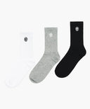 CIRCLE LOGO SOCKS 3PACK IN MIX image 1