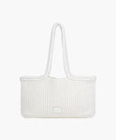 CLASSIC LOGO NET SHOULDER BAG IN IVORY image 1