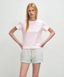 W BASIC TEE IN LIGHT PINK image 1