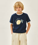 KIDS CITRON RINGER TEE IN BLUE image 1