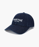 DENIM WASHING REGULAR LOGO BALL CAP IN INDIGO image 1