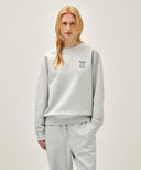 [REGEN] LEMON GRAPHIC OVERSIZED SWEATSHIRT IN LIGHT HEATHER GREY image 1