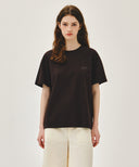 VINTAGE LOGO TYPO TEE IN BROWN image 1