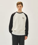 SMALL CLASSIC LOGO COLOR BLOCK SWEATSHIRT IN CHARCOAL GREY image 1