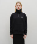 CLASSIC LOGO HALF ZIPUP SWEATSHIRT IN BLACK image 1