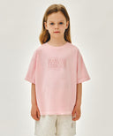 KIDS CLASSIC LOGO DYEING OVERSIZED TEE IN LIGHT PINK image 12