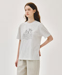 AEROCOOL LEMON CLASSIC LOGO TEE IN LIGHT HEATHER GREY image 2