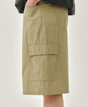 M CARGO HALF PANTS IN BEIGE image 2