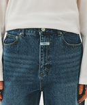 M RELAXED FIT BOOTS-CUT DENIM PANTS IN BLUE image 2
