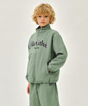 KIDS LETTERING LOGO WINDBREAKER IN KHAKI image 2