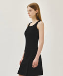 W REGULAR LOGO SLEEVELESS IN BLACK image 2