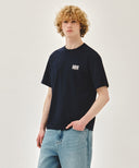 AEROCOOL SMALL CLASSIC LOGO TEE IN NAVY image 2