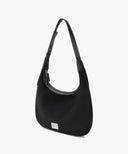 CLASSIC LOGO ROUND SUEDE SHOULDER BAG IN BLACK image 2