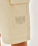 KIDS COTTON CARGO SHORTS IN CREAM image 2