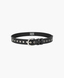 W EYELET BUCKLE BELT IN BLACK image 2