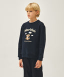 KIDS BALLOON BEAR SWEATSHIRT IN NAVY image 2