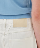 W LONG BERMUDA DENIM PANTS IN WHITE image 2