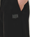 W VINTAGE CLASSIC LOGO SWEAT SHORTS IN BLACK image 2