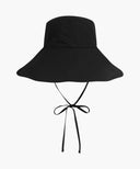 W STRAP SEERSUCKER WIDE BUCKET HAT IN BLACK image 2