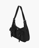 REGULAR LOGO 2WAY HOBO BAG IN BLACK image 2