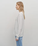 CLASSIC LOGO LONG SLEEVE IN LIGHT HEATHER GREY image 8
