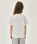 KIDS BOOK CLASSIC LOGO AEROCOOL TEE IN WHITE image 3