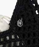 MACRAME HOBO BAG IN BLACK image 3