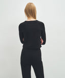 W BASIC CROP LONG SLEEVE IN WHITE image 3