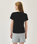 W SMALL REGULAR LOGO TEE IN BLACK image 3