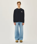 M RELAXED FIT BOOTS-CUT DENIM PANTS IN LIGHT BLUE image 3
