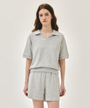 W TERRY SET-UP IN LIGHT HEATHER GREY image 3