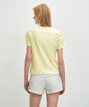 W BASIC TEE IN LIGHT YELLOW image 3