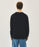 DOODLE CLASSIC LOGO LONG SLEEVE TEE IN NAVY image 3