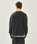 OUTLINE CLASSIC LOGO DYEING OVERSIZED SWEATSHIRT IN CHARCOAL GREY image 3