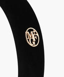 KIDS W CIRCLE LOGO HAIR BAND IN BLACK image 3