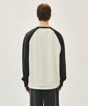 SMALL CLASSIC LOGO COLOR BLOCK SWEATSHIRT IN CHARCOAL GREY image 3