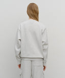 CLASSIC LOGO SWEATSHIRT IN LIGHT HEATHER GREY image 9